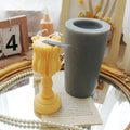Scented Soy Wax Flower Candle Silicone Molods Home Decoration Candlestick Shape Floral Tulip Candle Mold