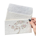 Custom Wedding Art Paper Mailing Envelopes Greeting Cards Offset Printed Screen Printing Embossed Finish Custom Die Cut Shape