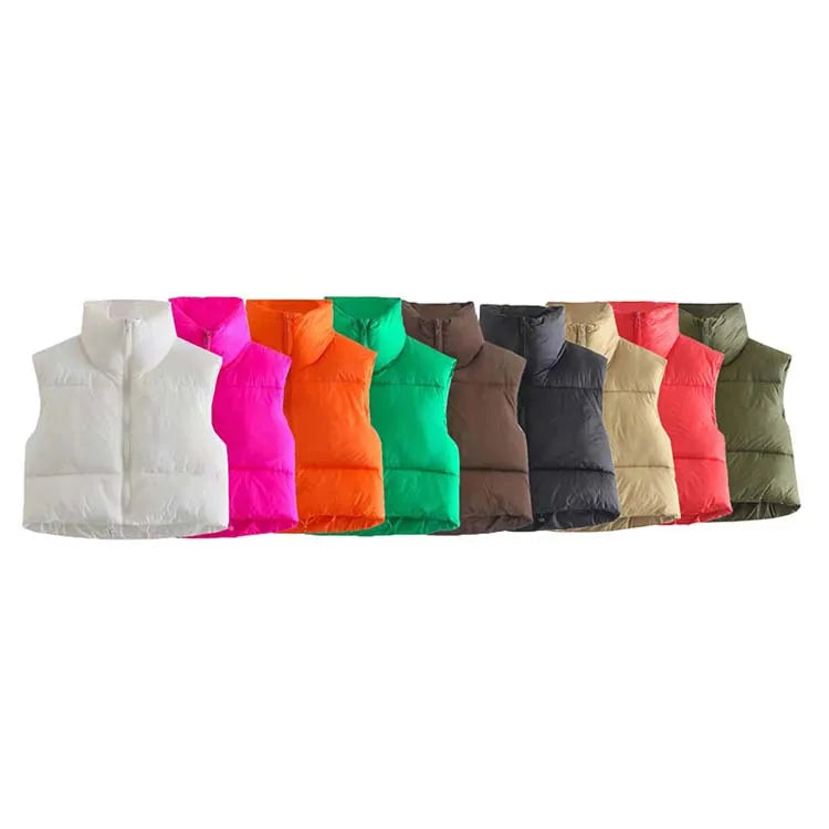 Winter Custom Ladies Fashion Sleeveless Padded Gilet Outerwear Puffer Vests for Women