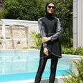 MOTIVE FORCE New Design Zipper Muslim Swimwear Full-coveraged Hijab Islamic Swimwear Maillot De Bain Femme Burkini