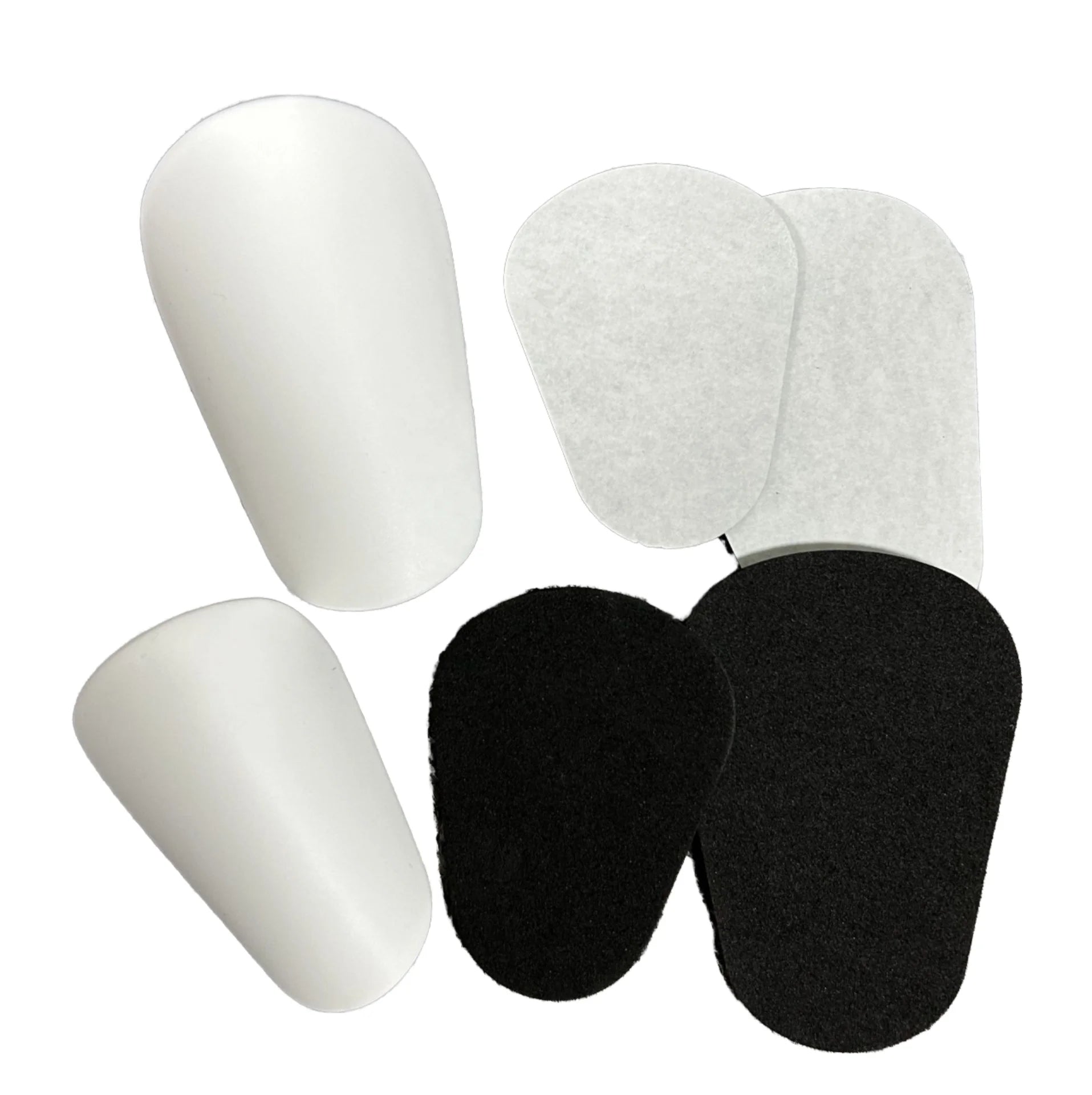 Custom White EVA Football Shin Guard Pads 12*8cm Strong Protective Training Calf Safety Leg Guards for Soccer Match Sublimation