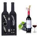 Online Shop New Design Online Best Selling Bar Accessories 5 Pieces Wine Tool Set Bottle Shaped Gift Sets Wine Opener Set
