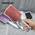 Newest Hot Sale Bling Crystal Bling Bling Rhinestone Hair Brush Paddle Detangling Bombs for Female