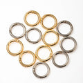 Cheap Price Brass Bag Hardware Accessories Various Size Key Chain Ring Strong Safe Strap Connecting Hanging Buckle Open Metal
