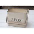 Wholesales Household Laundry Storage Pegs Tin Organizer Customized Storage Tools Container