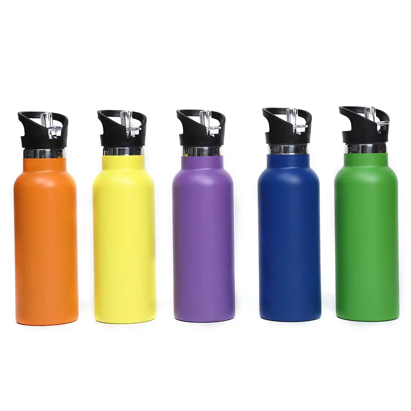 FX Factory BPA Free Metal Double Wall Stainless Steel Vacuum Flask Thermos Sports Water Bottle 12-24 Hours Thermal Insulation