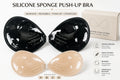 Push up Adhesive Bra Invisible Strapless Reusable Plunge Bras Backless Silicone Sticky Bra
