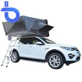 Root Top Hard Shell Rooftop Tent Outdoor Tents with Canvas Fabric Four-season Waterproof Double Layer for 4-5 Personal Camping