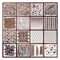 Herringbone Stencil Geometric Stencils for Painting Wall Wood Scrapbooking Cookie Furniture Floor Decor