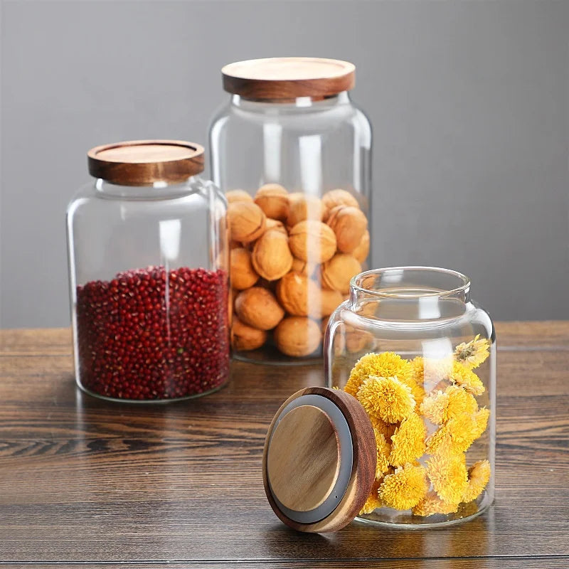 Wholesale Glass sealed Jar Medicine Storage Container Tea Caddy Food Storage Container