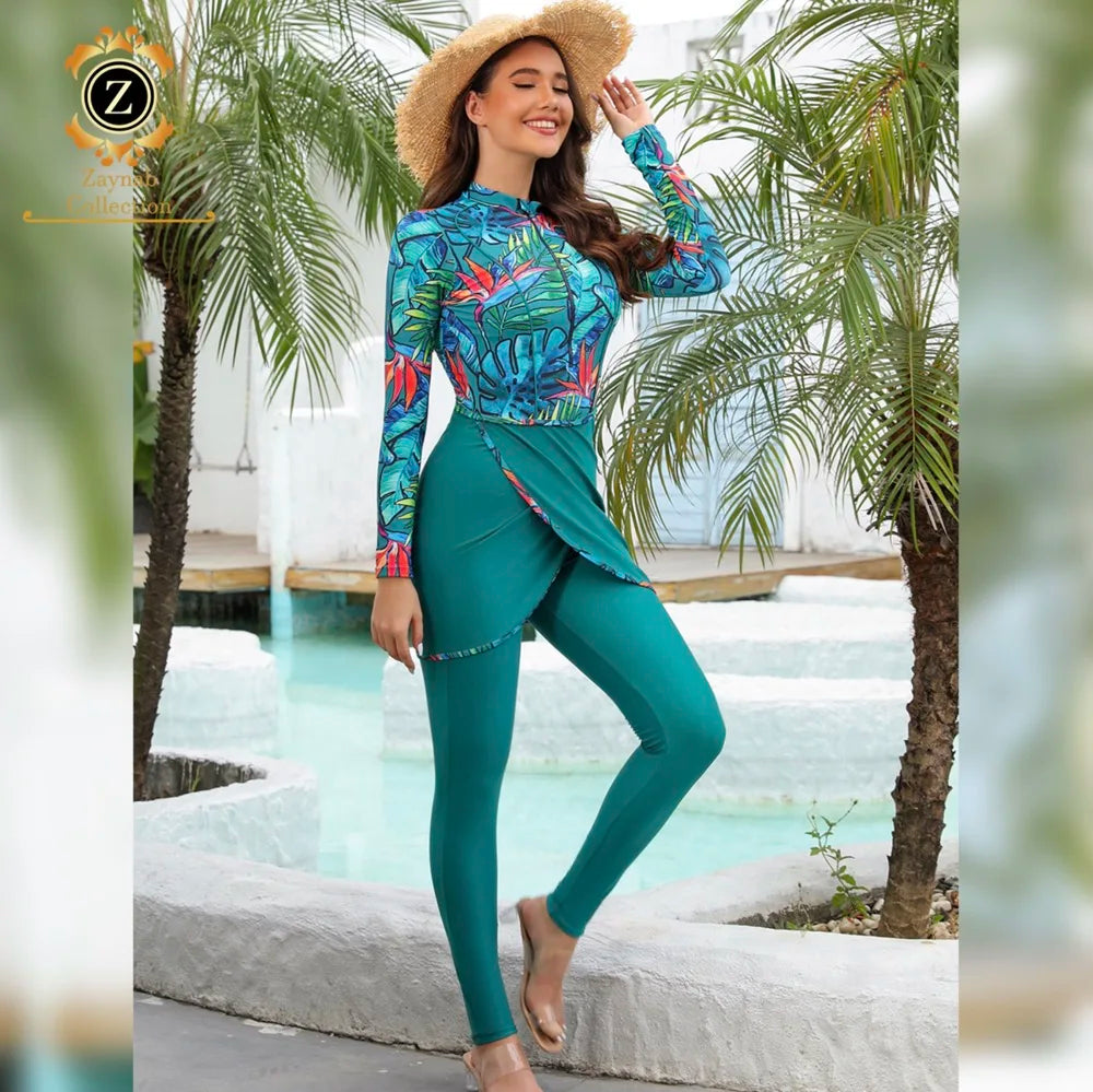 Zaynab Burkinis Arabic Hoodie Islamic Swim Wear Burkinis Muslim Swimwear Women Burkinis