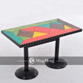 Wholesale Vintage Industrial Dining Table Rectangle Round Dining Table Restaurant Cafe Bar Coffee Shop Eco-friendly Iron Antique