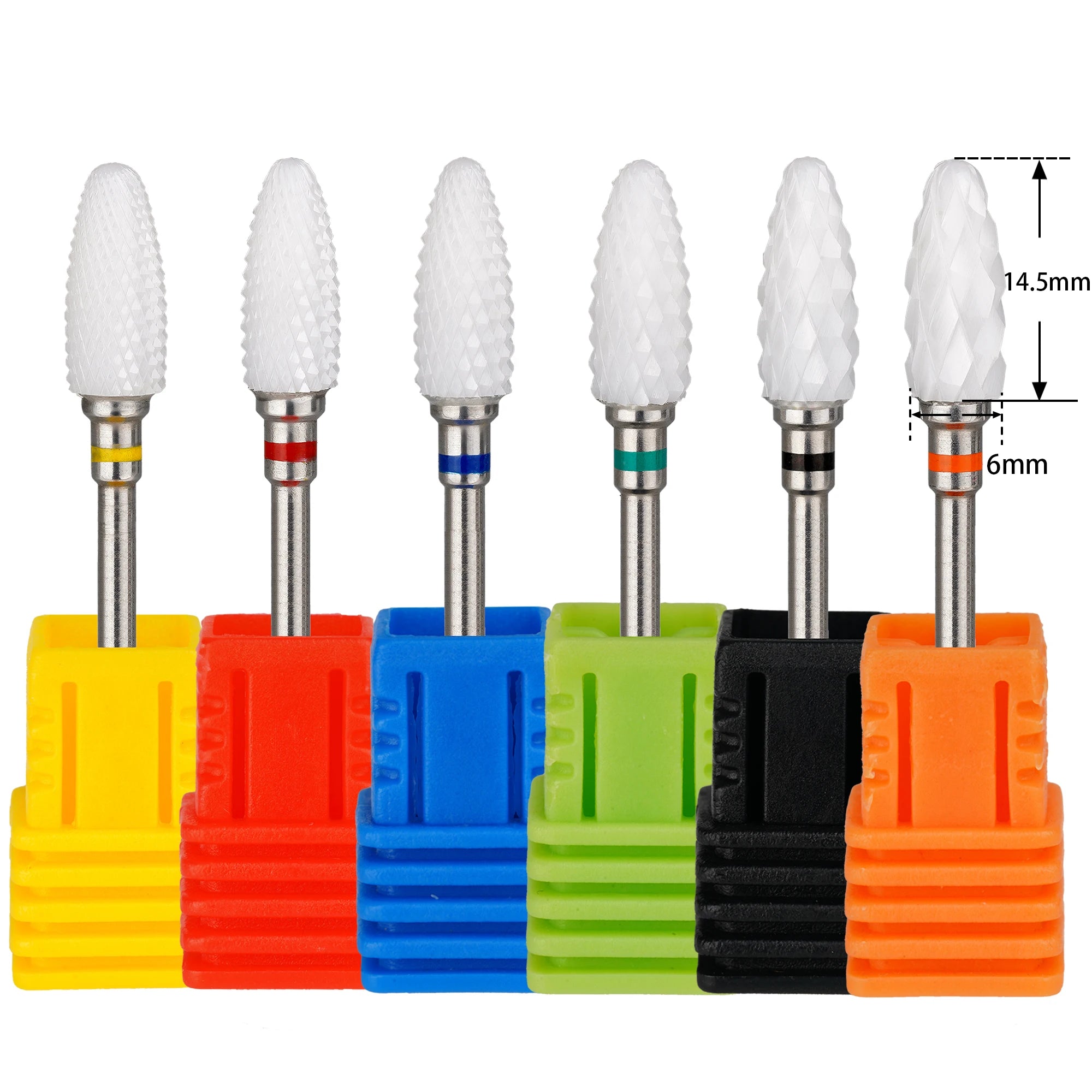 3/32'' Nail Drill Accessories Manicure Pedicure Tools  Manicure Pedicure Tools for Cuticle Ceramic Nail Drill Bits