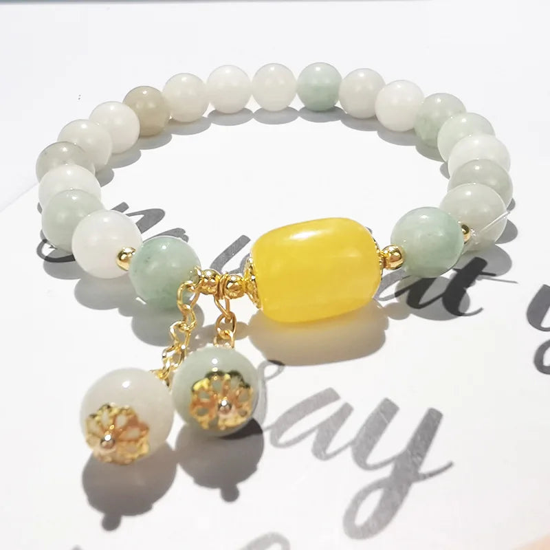 Hot Selling Agate Bracelet Simple Fashion Design New Bracelet With Pendant Girlfriend Jewelry Bracelet