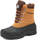 Fashionable Women Mid-Calf Waterproof Anti-Slip Winter Snow Boots with Soft Faux Fur Lining