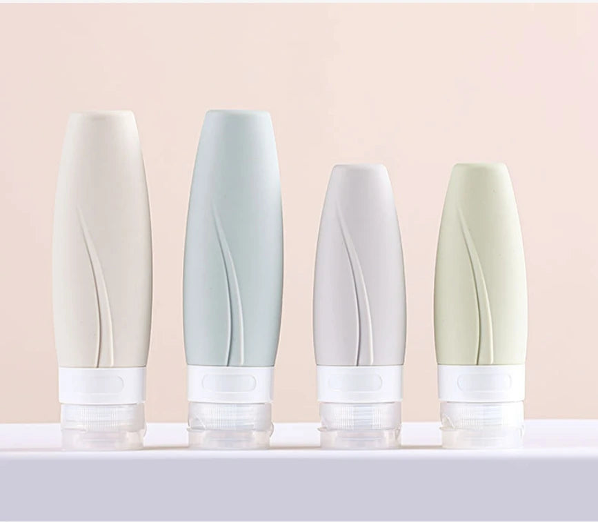 Factory Wholesale 60ml/90ml Silicone Travel Bottle for Shower Gel Shampoo Travel Accessories Bottle