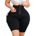 Women Tummy Control Shapewear Shorts High Waisted Butt Lifting Workout Shorts Waist Trainer Leggings With Pockets