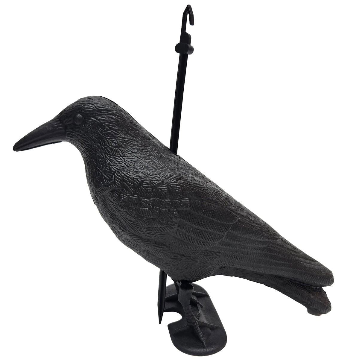 Efficient Bird Repelling Crow Garden Statues Simulated Hunting Decoys Black Raven Crow Decoy MegaBDM