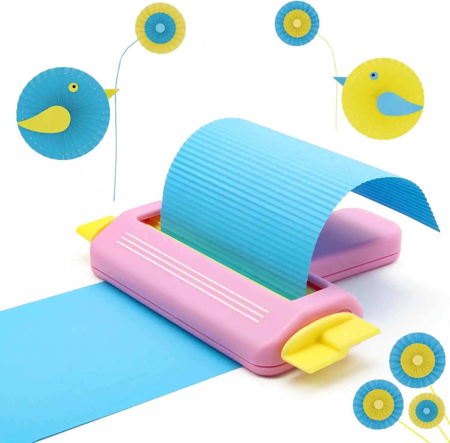 KAMEI Paper Crimper Tool 4.4'' Embossing Craft Wave Shape Maker for Small Card Scrapbooking Model KM-801 Customizable Color Logo