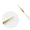 Baowang Professional Luxury Nail Liner Brush Set Soft Nylon Bristles Wholesale Custom White with Private Logo for Nail Art BW4-2