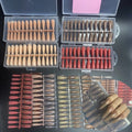 240Pcs/Box Solid Colors Short Almond Coffin Shape Nail Tips Private Label Full Cover Stiletto False Nail Tips Press on Nails