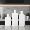 Wholesale Custom HDPE Square Lotion Pump Bottles for Skin Care Serum 250ml 500ml Capacity Screw Cap for Shampoo Face Cream
