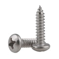 304 Stainless Steel Cross Recessed Phillips Pan Head Self Tapping Screw Metric Class 4 M1.4-M5