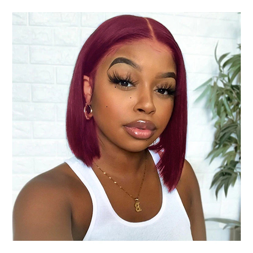 Cheap Short Bob Wig for Black Women Full 13x4 Transparent Lace Brazilian Hair Wigs Vendor Glueless Lace Front Wig Human Hair