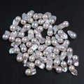 11-13mm White AA Grade Real Loose Baroque Pearls Beads