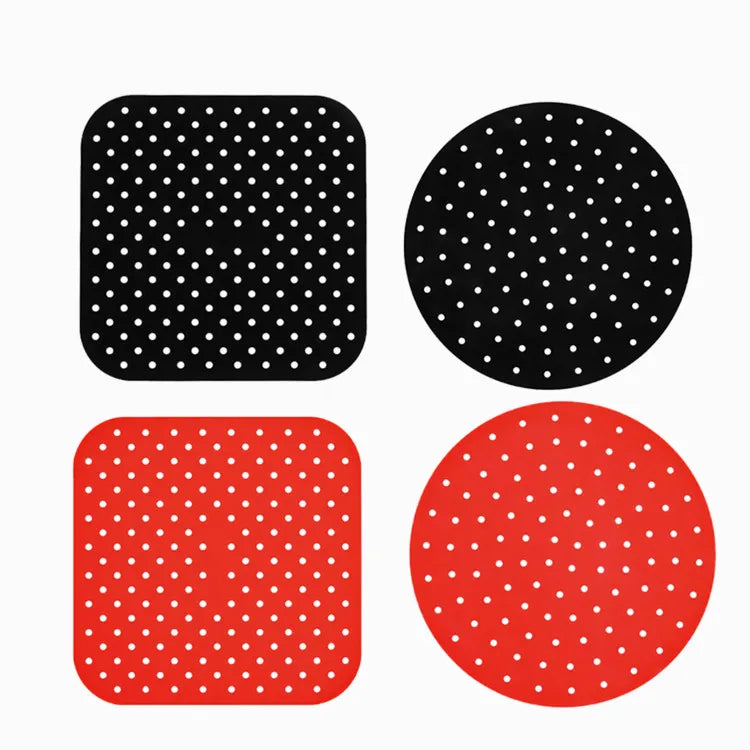 Custom Reusable Non-stick Silicone Air Fryer Liners Heat Resistant Silicone Air Fryer Mat