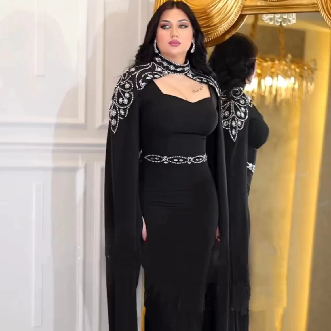 Dubai Jalabiya Muslim Kaftan 2023 Robe Caftan Marocain Maxi Dress Beach Elegant Kaftan