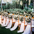 Wholesale Tulle Roll Crystal Organza Sheer Fabric for Wedding Party  Chair Covers  Backdrop  Decoration