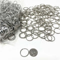 Silver Jump Rings With Jump Rings Open/Close Tools for Jewelry Making and Necklace Repair Keyrings