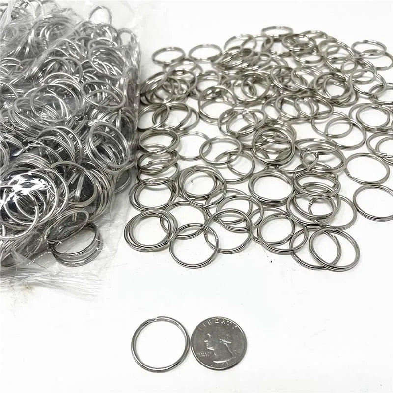Silver Jump Rings With Jump Rings Open/Close Tools for Jewelry Making and Necklace Repair Keyrings