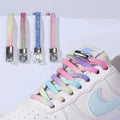 Wholesale Flat No-Tie Elastic Loafer Laces with Magnetic Shoe Buckles Shoe Accessories