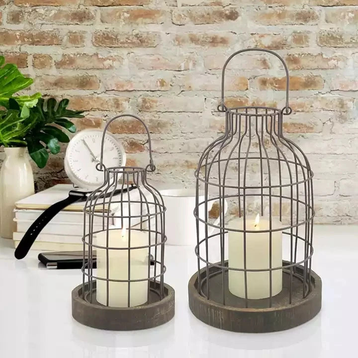 18*18*29cm Large Iron Wall Candelabras High Quality Handmade Decor Home Customizable  Dropshipping Wholesale Candle Holder 2025