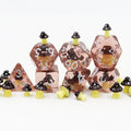 16mm Custom Dice Set Dice Dnd Polyhedral Rpg Resin Coffee mushroom Dice Set