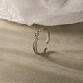 Fine Jewelry Rings Designed Twisted Sterling Rings Fashion Hot Plain Silver Rings for Woman