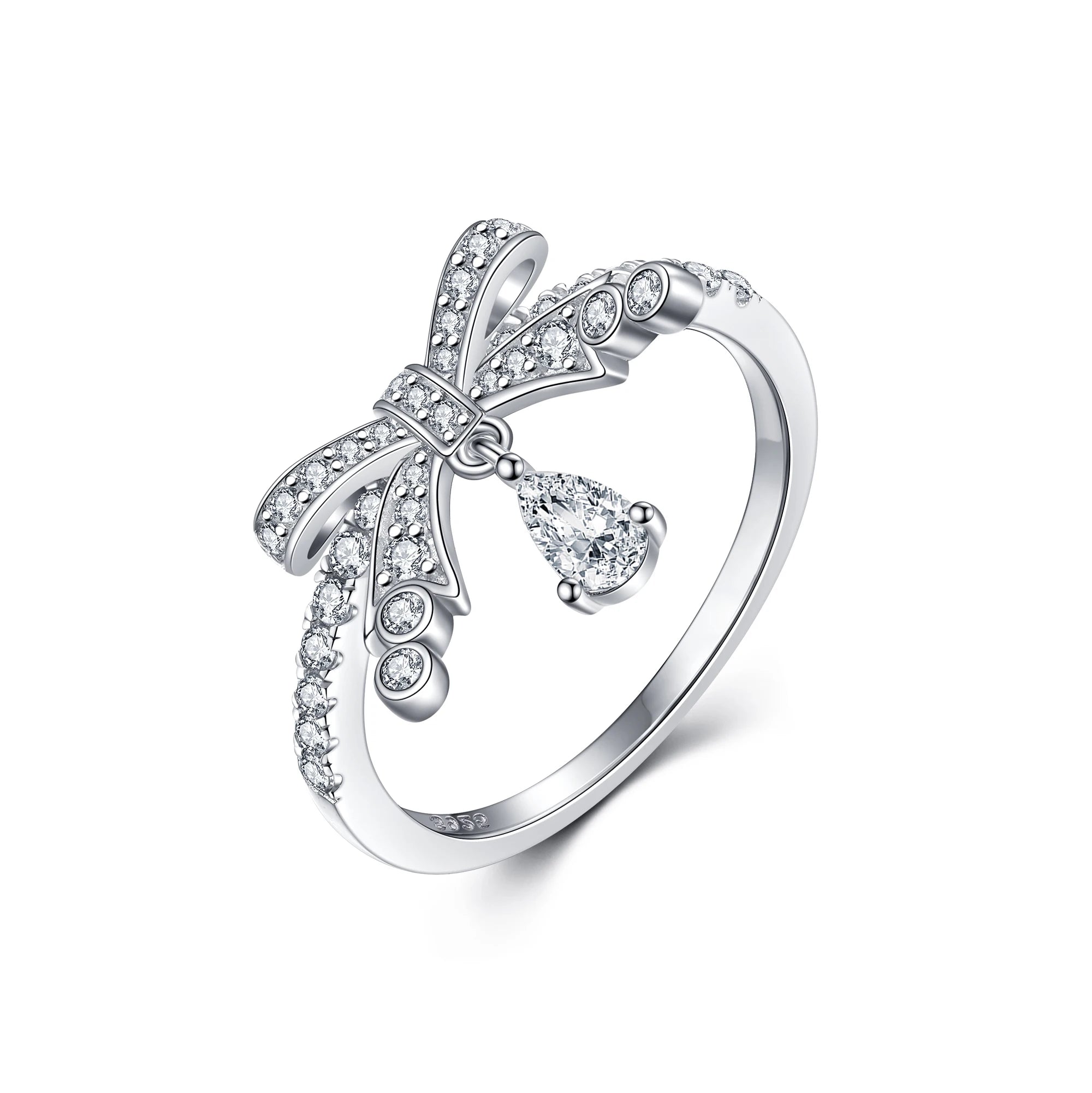 Custom Fashion Women Fine Jewelry Luxury CZ Sterling Silver Designer Zircon Ring