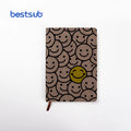BestSub Wholesale New Hot Selling Products Custom Dark Grey Sublimation Blanks PU Leather Printed Notebook