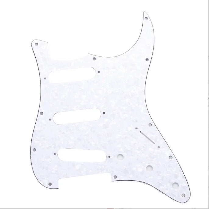 3ply 11 Hole SSS Pickguard Celluloid Material Strat Guitar Pickguards for ST Start Electric Guitars 223*283mm 100pcs CN;GUA 100g