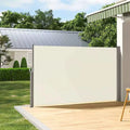 Fashionable HDPE Sun-Shade Sails Windproof Rolling Shutters for Side-Drawn Can Can Protection Against Wind Rain