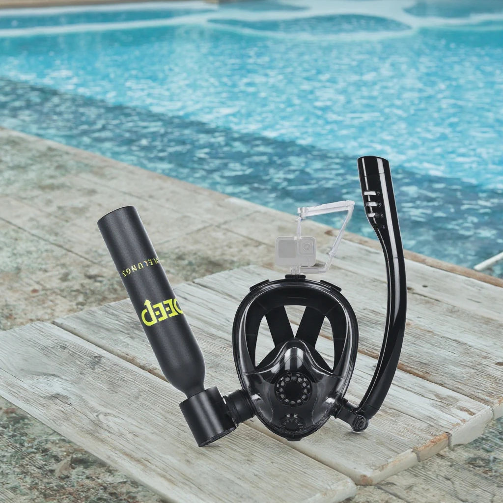 X3000PLUS 0.5L Portable Snorkel Mask Scuba Diving and Swimming Equipment Underwater Feature Stylish for Sports
