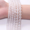 Natural White Moonstone Loose Round Beads Strands 6/8/10mm Glitter Bead for DIY Handmade Beads Strands Jewelry Accessory Making
