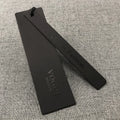Custom Own Logo UV Printing Black Paper Cardboard Garment Hang Tags With String for Jeans Apparel Clothing Hanging Labels