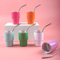 Mini Exquisite Straw 3oz Double-layer 304 Stainless Steel Thermos Cup Hot Sublimation Coffee Mug Shot Glass Liqueur Glass