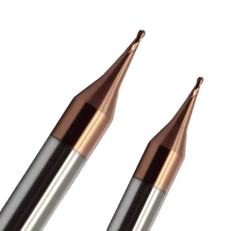 CHENGZHEN HRC60 2-Flute Micro Ball Nose End Mill - Precision â‰¤0.005mm Tungsten Steel CNC Tool RoHS Certified