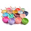 BFA Free Silicon Baby Bowl Baby Silicone Bowl With Spoon