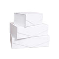 Wholesale Custom Print Folding Cosmetic Magnetic White Book Shape Rigid Cardboard Gift Paper Boxes