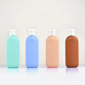 500ML HDPE Pink Lotion Bottle Packaging for Body Lotion Empty Shampoo Cosmetic Bottle